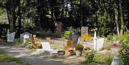 Auf dem Ludwigshafener Hauptfriedhof gibt es ein Gräberfeld, dessen Gräber nach Mekka ausgerichtet sind.