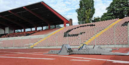 Das Südweststadion in Ludwigshafen am Rhein