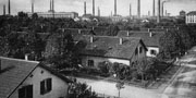 Die Arbeitersiedlung der BASF beim Hemshof um 1920