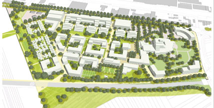 Die Pläne für die Heinrich-Pesch-Siedlung sehen vor, neuen Wohnraum für bis zu 1.500 Menschen zu schaffen.