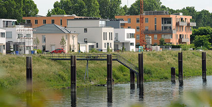 Die Parkinsel ist eines der attraktivsten Wohngebiete Ludwigshafens.