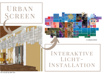 Entwurf der interaktiven Medieninstallation von Urban Screen
